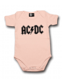 AC/DC Baby Grow Logo Pink