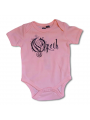 Opeth Baby grow Logo Pink