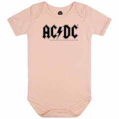 AC/DC Baby Bodysuit Pink - (Logo)