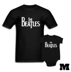Duo Rockset Beatles Father's T-shirt M & Beatles Baby Onesie Eternal