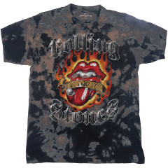 The Rolling Stones Kids T-Shirt - (Tattoo Flames Wash Collection) 