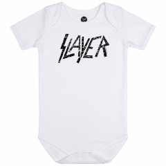 Slayer Baby Bodysuit White - (Logo Black) 