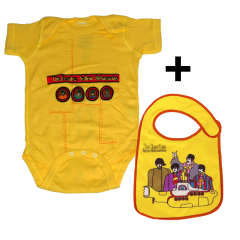 Infant Giftset Beatles Creeper infant/baby Yellow Submraine & The Band Bib