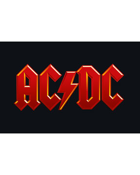 AC DC Onesie Logo colour Baby