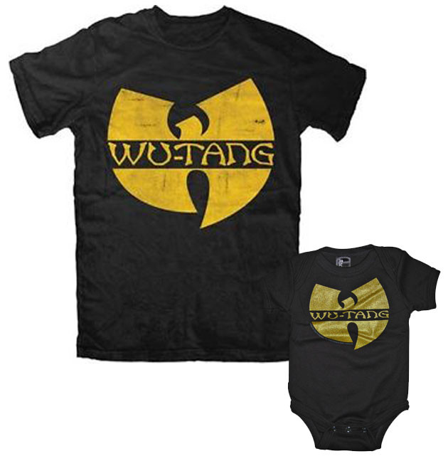 Duo Rockset Wu-Tang Clan Father's T-shirt & Wu-Tang Clan Onesie Baby