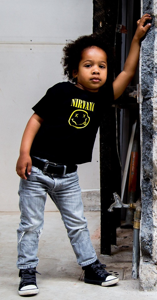 Photoshoot Nirvana T-Shirt kids shirts Smiley 