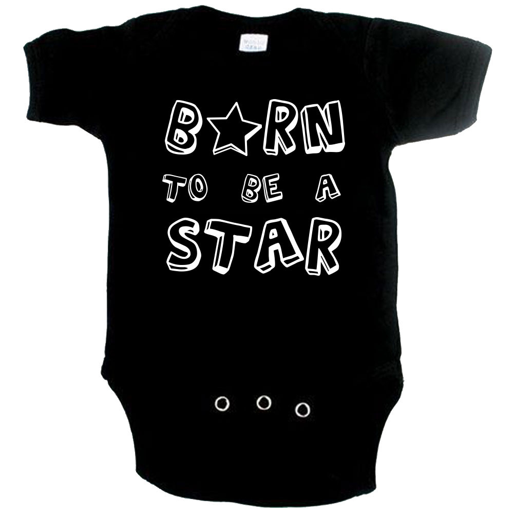 Cool babygrow born to be a star