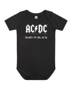 AC/DC Baby grow baby in black