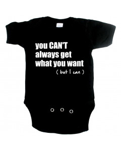 Cool babygrow you cant always get what you want but I can