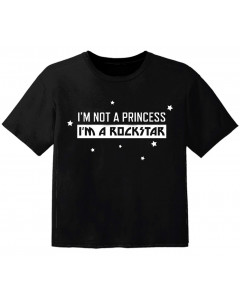 rock kids t-shirt im not a princess im a rockstar